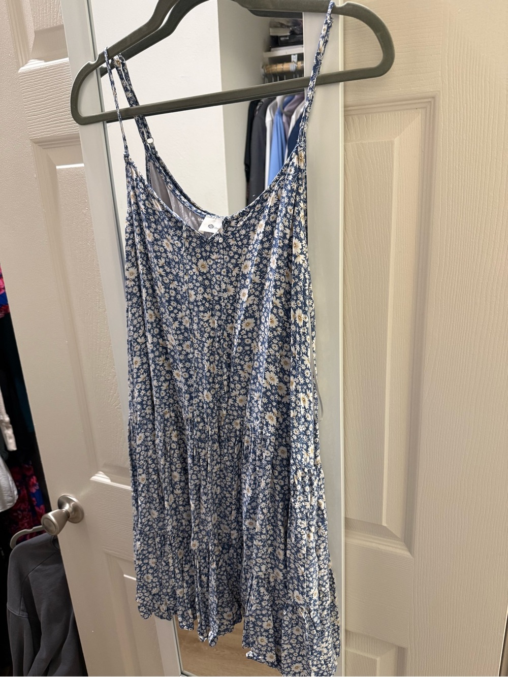 The Impeccable Pig Blue Daisy Print Sundress